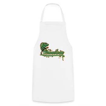 Natures Art Chameleon Urban Reptile Owner - Cooking Apron - white - Front - AI Model Male 185 dark (185cm)