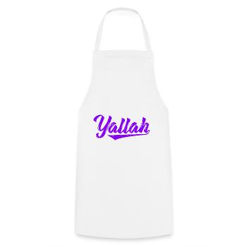 Yallah T-Shirts | Habibo Arabisch Araber Geschenke - Kochschürze - Weiß - Vorne - AI Model Male 185 dark (185cm)