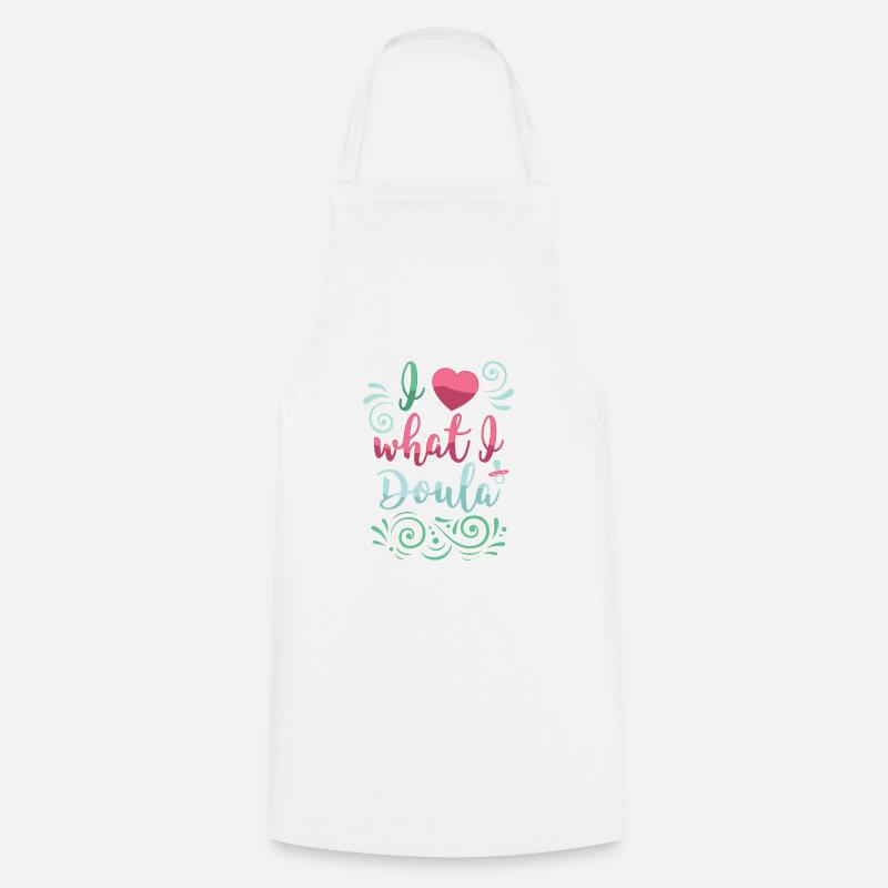 Hebamme Doula Geburtshelfer Geschenke - Kochschürze - Weiß