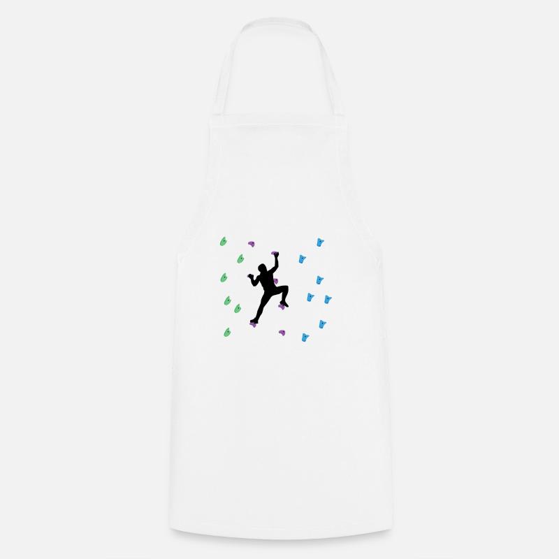 Climber Bouldering Climbing Bouldering - Cooking Apron - white