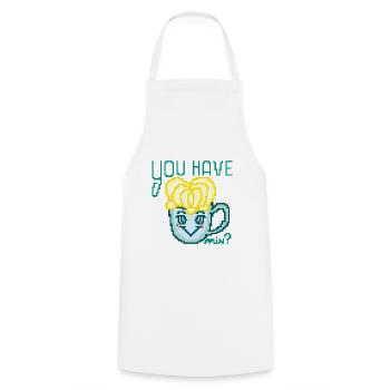 MOMENT - Cooking Apron - white - Front - AI Model Male 185 dark (185cm)