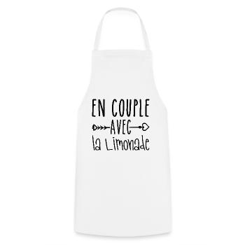 Couples with Lemonade, Lemonade Fans Gift - Cooking Apron - white - Front - AI Model Male 185 dark (185cm)