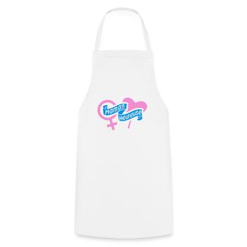 Maman Slogan Cadeau Rigolo Femme Humour Dicton - Tablier de cuisine - blanc - Devant - AI Model Male 185 dark (185cm)