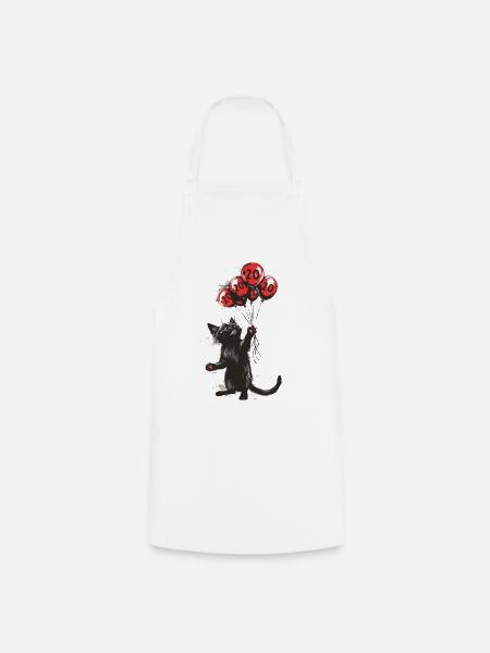 20 Jahre Geschenk 20. Geburtstag Katze - Kochschürze - Weiß
