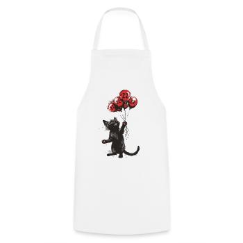 22 Jahre Geschenk 22. Geburtstag Katze - Kochschürze - Weiß - Vorne - AI Model Male 185 dark (185cm)