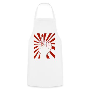 JGA Junggesellin Bachelorette Party Just Married - Cooking Apron - white - Front - AI Model Male 185 dark (185cm)