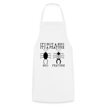 It’s not a bug programming informatique cadeau - Tablier de cuisine - blanc - Devant - AI Model Male 185 dark (185cm)