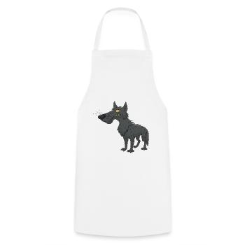 Lustiger Niedlicher Cooler Wolf - Kochschürze - Weiß - Vorne - AI Model Male 185 dark (185cm)