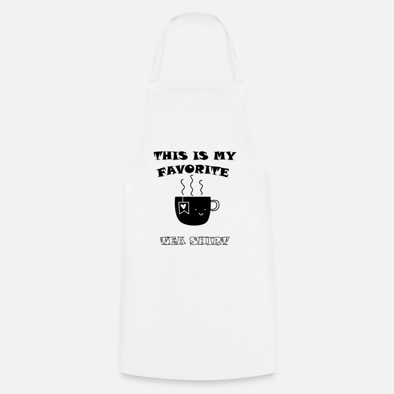 Thé - Tablier de cuisine - blanc