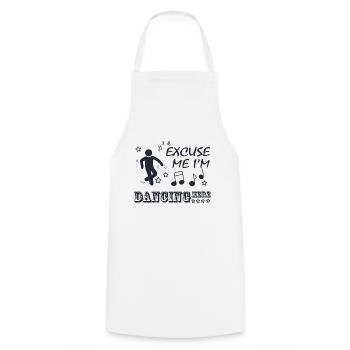 Dancer - Cooking Apron - white - Front - AI Model Male 185 dark (185cm)