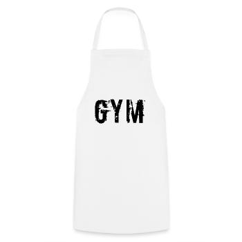 Gym - Cooking Apron - white - Front - AI Model Male 185 dark (185cm)