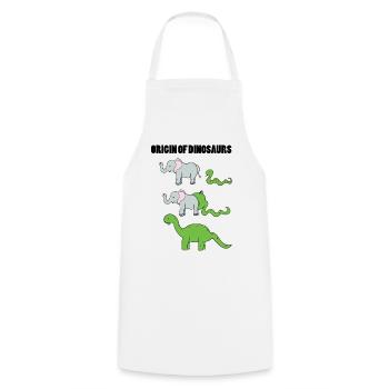 Elephant snake Dino - Cooking Apron - white - Front - AI Model Male 185 dark (185cm)