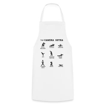 Camera Sutra - Cooking Apron - white - Front - AI Model Male 185 dark (185cm)