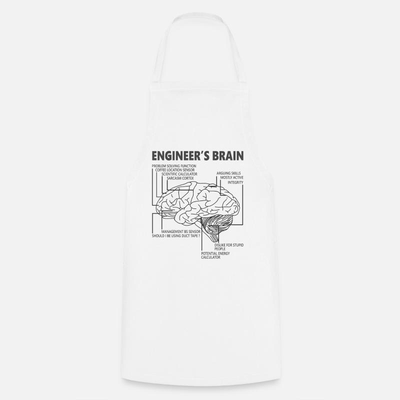Ingénieur drôle - Tablier de cuisine - blanc