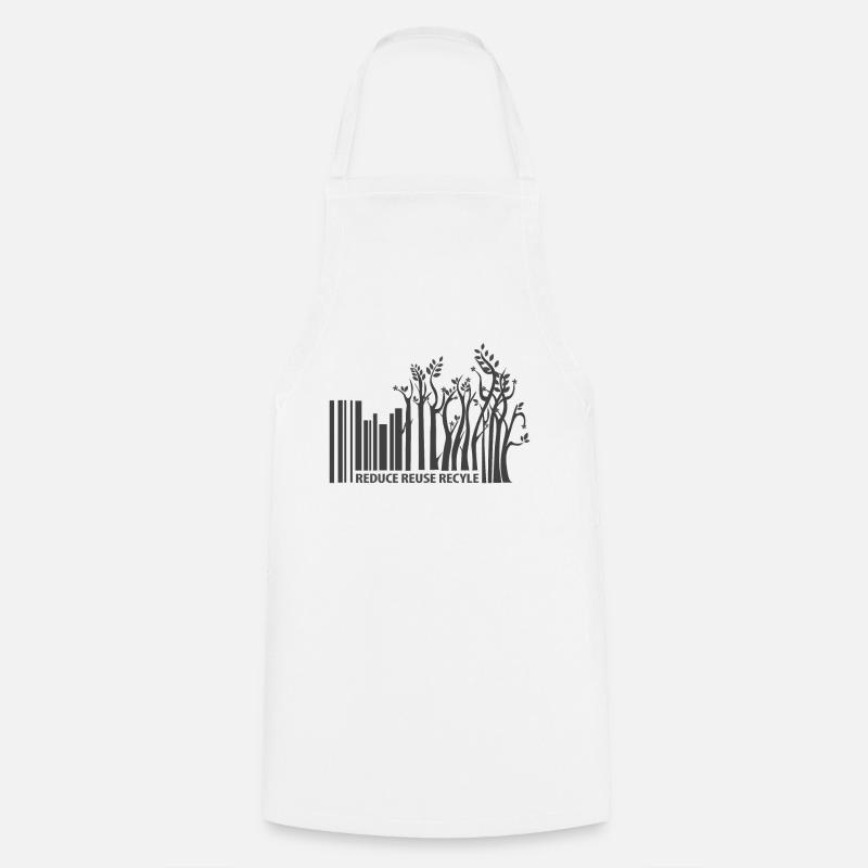 Nachhaltigkeit Barcode - Kochschürze - Weiß