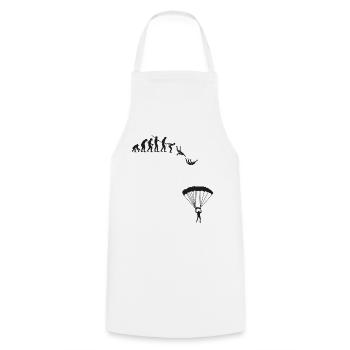 Parachutist Evolution - Cooking Apron - white - Front - AI Model Male 185 dark (185cm)