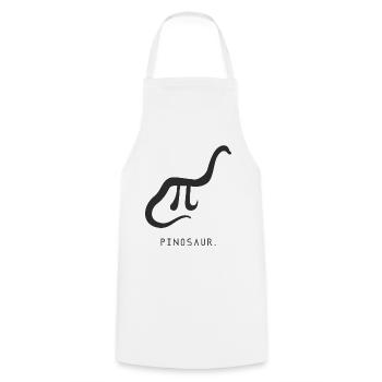 Pi dinosaure math - Tablier de cuisine - blanc - Devant - AI Model Male 185 dark (185cm)