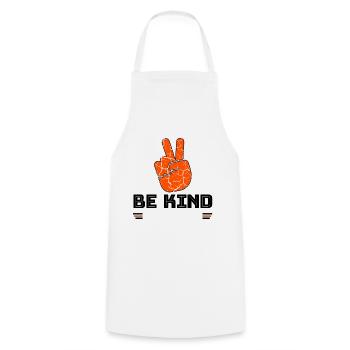 Peace Sign Kind Always Orange Unity Day - Cooking Apron - white - Front - AI Model Male 185 dark (185cm)