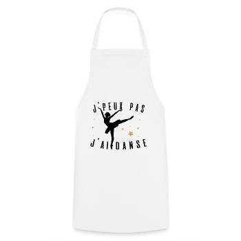 J peux pas j ai danse ballet idée cadeau tshirt - Tablier de cuisine - blanc - Devant - AI Model Male 185 dark (185cm)