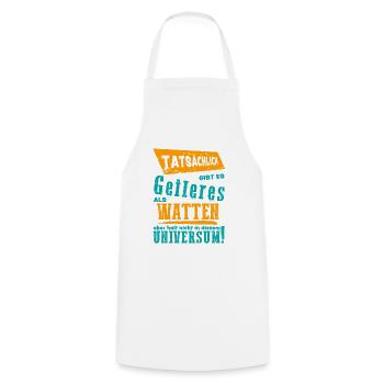I LOVE WATTEN Watteln Wattlung Card Game Cards - Cooking Apron - white - Front - AI Model Male 185 dark (185cm)