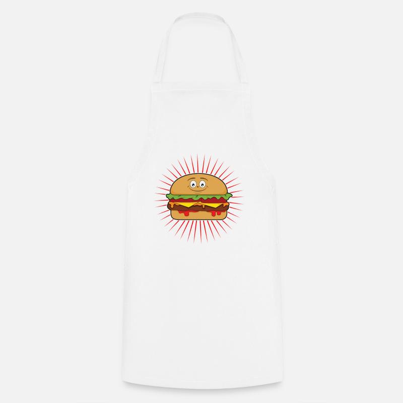 Hamburger - Kochschürze - Weiß