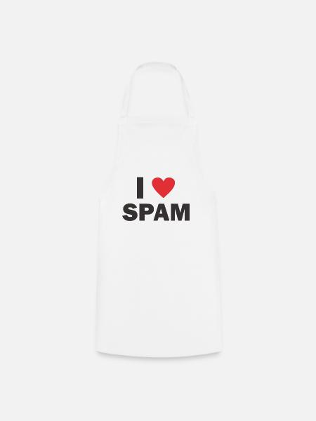 Spam Mail Email Birthday Gift - Cooking Apron - white