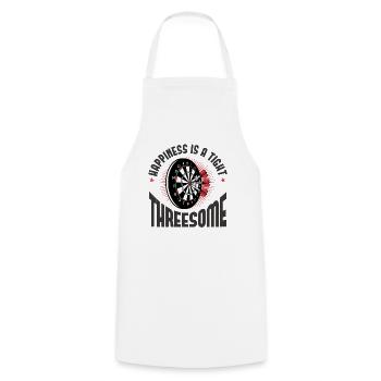 Darts games gift christmas birthday - Cooking Apron - white - Front - AI Model Male 185 dark (185cm)