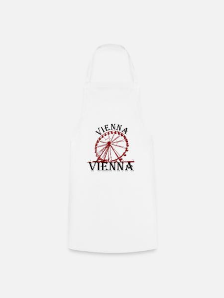 Vienna Vienna Risenrad Prater Vienna Tourist - Cooking Apron - white