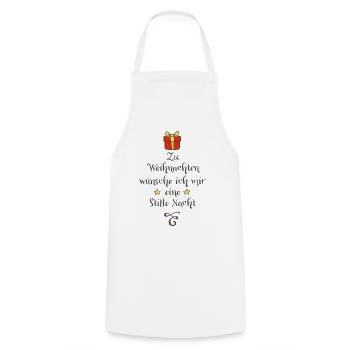 Baby Weihnachten - Kochschürze - Weiß - Vorne - AI Model Male 185 dark (185cm)