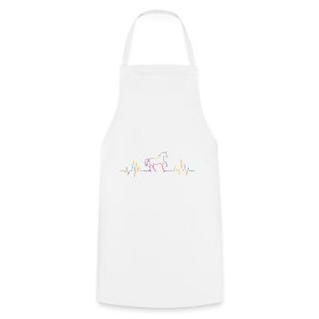 Unicorn palpitations - Cooking Apron - white - Front - AI Model Male 185 dark (185cm)