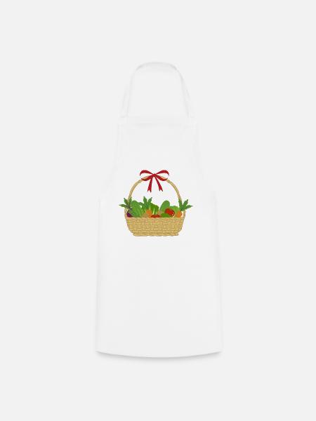 Vegetables - Cooking Apron - white