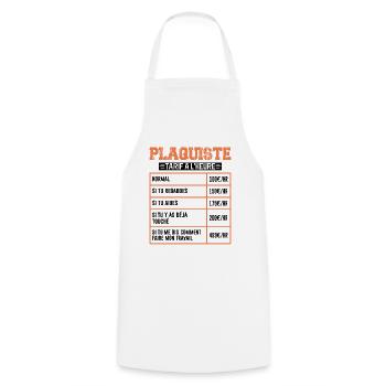 Le Tarif Horaire D'un Plaquiste - Tablier de cuisine - blanc - Devant - AI Model Male 185 dark (185cm)