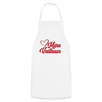 Mère Veilleuse Maman Fête Des Mères Anniversaire - Tablier de cuisine - blanc - Devant - AI Model Male 185 dark (185cm)