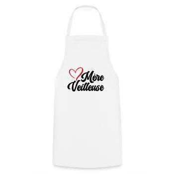 Mère Veilleuse Maman Fête Des Mères Anniversaire - Tablier de cuisine - blanc - Devant - AI Model Male 185 dark (185cm)