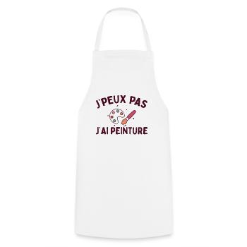 Peinture Peintre Dessin Aquarelle Dessiner Art - Tablier de cuisine - blanc - Devant - AI Model Male 185 dark (185cm)