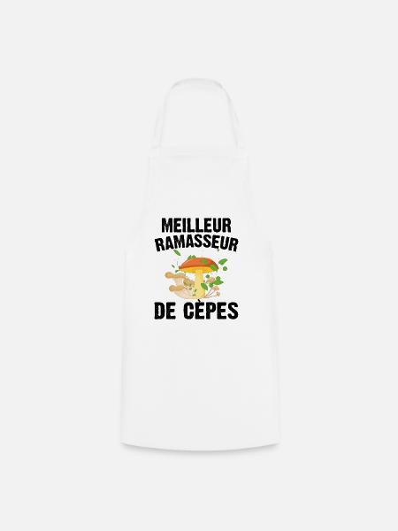 Meilleur Ramasseur De Cèpes Champignon Cadeau Cèpe - Tablier de cuisine - blanc