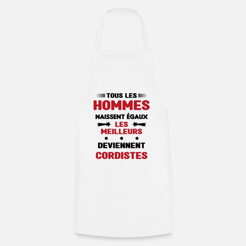Les Meilleurs Hommes Deviennent Cordistes - Tablier de cuisine - blanc