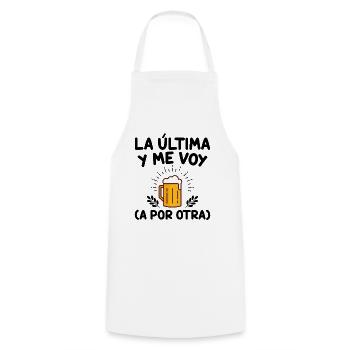 Le Dernier Et Je Vais En Chercher Un Autre - Tablier de cuisine - blanc - Devant - AI Model Male 185 dark (185cm)