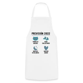 Prévisions Pour 2022 Cadeau De Grossesse 2022 - Tablier de cuisine - blanc - Devant - AI Model Male 185 dark (185cm)