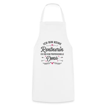 Lustiger Spruch Oma Ruhestand Rentnerin Geschenk - Kochschürze - Weiß - Vorne - AI Model Male 185 dark (185cm)