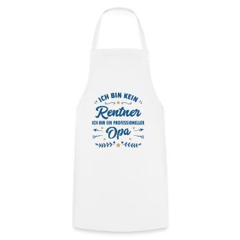 Lustiger Spruch Opa Ruhestand Rentner Geschenk - Kochschürze - Weiß - Vorne - AI Model Male 185 dark (185cm)