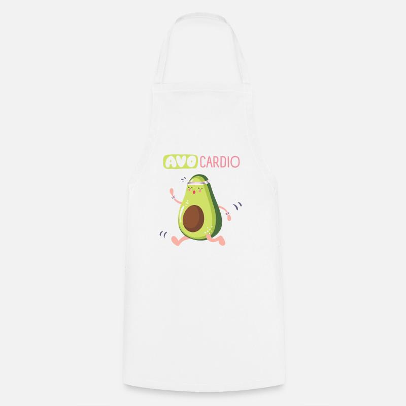 Avo Cardio Humor Sport - Cooking Apron - white