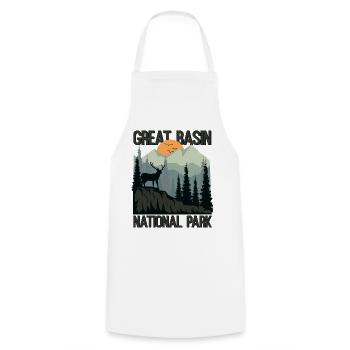 Great Basin National Park Mountains Wilderness - Cooking Apron - white - Front - AI Model Male 185 dark (185cm)