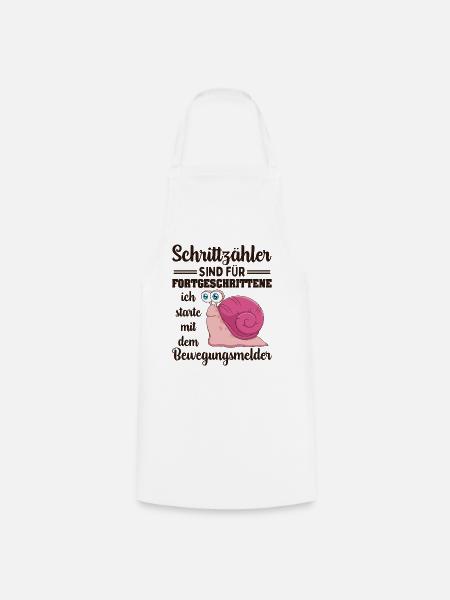 Schrittzähler Sind Für Fortgeschrittene - Kochschürze - Weiß