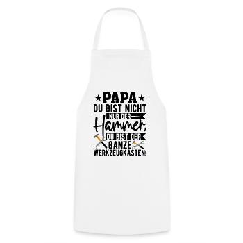 Papa Du Bist Nicht Nur Der Hammer Schild - Kochschürze - Weiß - Vorne - AI Model Male 185 dark (185cm)