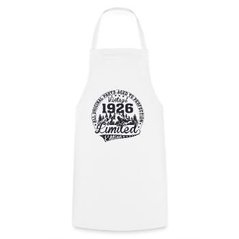 Vintage 1926 Limited Edition - Cooking Apron - white - Front - AI Model Male 185 dark (185cm)