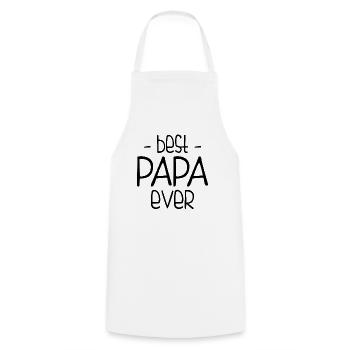 Best Dad Ever - Cooking Apron - white - Front - AI Model Male 185 dark (185cm)