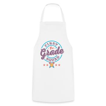 Enseignante de l’équipe de première année de l’équipe de 1re année pour la rentrée scolaire - Tablier de cuisine - blanc - Devant - AI Model Male 185 dark (185cm)