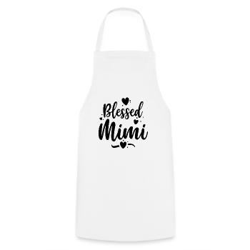 B Mimi - Double Delight! Funny Grandma - Cooking Apron - white - Front - AI Model Male 185 dark (185cm)