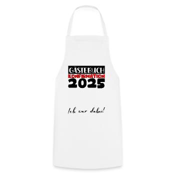 Confirmation 2025 Guest Book Decoration Girls Boys - Cooking Apron - white - Front - AI Model Male 185 dark (185cm)
